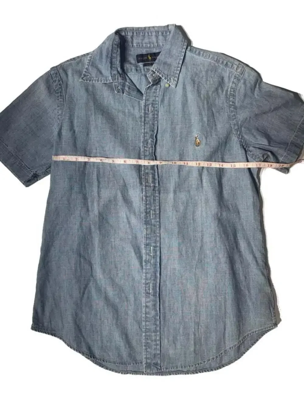 Ralph Lauren Classic Fit Short Sleeve Chambray Shirt Size S - Picture 5 of 7